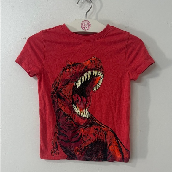 Red Dinosaur Graphic Kids T-Shirt - Picture 1 of 2